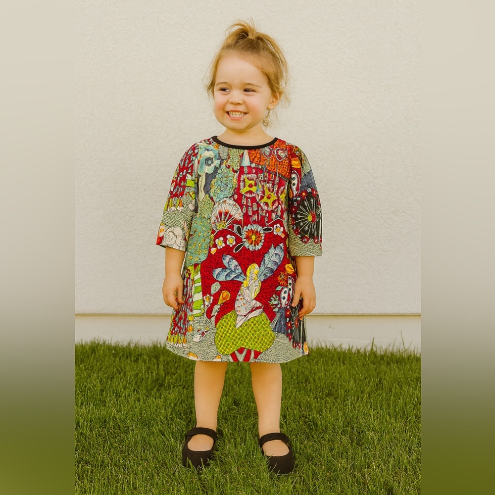 Lilla Barn Handmade Dress – Toddler Size 3T Colorful